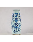 Blue and White Chinese Altar Vase with Light Celadon Tint - image 5