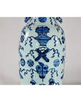 Blue and White Chinese Altar Vase with Light Celadon Tint - image 7