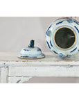 Blue and White Chinese Lidded Jar with Dragon and Foo Dog Finial-15. Asian & Chinese Furniture, Art, Antiques, Vintage Home Décor for sale at FEA Home