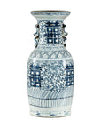 Blue and White Porcelain Altar Vase with Double Happiness Motif-17. Asian & Chinese Furniture, Art, Antiques, Vintage Home Décor for sale at FEA Home