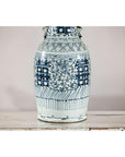 Blue and White Porcelain Altar Vase with Double Happiness Motif-7. Asian & Chinese Furniture, Art, Antiques, Vintage Home Décor for sale at FEA Home