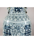 Blue and White Porcelain Altar Vase with Double Happiness Motif-9. Asian & Chinese Furniture, Art, Antiques, Vintage Home Décor for sale at FEA Home