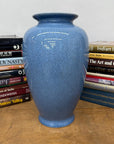 Blue Crackle Ceramic Glazed Vase with Round Belly, SKU , image 5