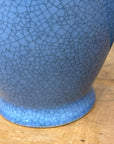 Blue Crackle Ceramic Glazed Vase with Round Belly, SKU , image 7