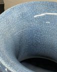 Blue Crackle Glazed Ceramic Vase with Foo Dog Handles, SKU , image 9