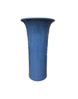 Blue Crackle Glazed Ceramic Vase with Tall Flared Form, SKU , image 1