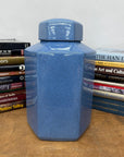 Blue Green Crackle Glaze Hexagonal Lidded Jar, SKU , image 2