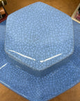 Blue Green Crackle Glaze Hexagonal Lidded Jar, SKU , image 6