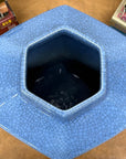 Blue Green Crackle Glaze Hexagonal Lidded Jar, SKU , image 7