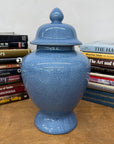 Bold Blue Crackle Ceramic Jar with Removal Lid, SKU , image 2