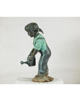 Bronze Sculpture of a Young Girl with Watering Can, Tubed as Fountain-16. Asian & Chinese Furniture, Art, Antiques, Vintage Home Décor for sale at FEA Home