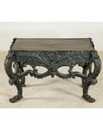 Bronze Table with Sculpted Lion Heads & Paw Feet - image 9