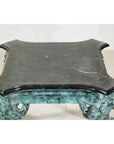 Bronze Verdigris Table with Black Marble Top-16. Asian & Chinese Furniture, Art, Antiques, Vintage Home Décor for sale at FEA Home