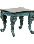 Bronze Verdigris Table with Black Marble Top-1. Asian & Chinese Furniture, Art, Antiques, Vintage Home Décor for sale at FEA Home