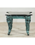 Bronze Verdigris Table with Black Marble Top-4. Asian & Chinese Furniture, Art, Antiques, Vintage Home Décor for sale at FEA Home