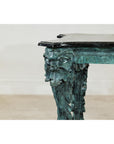 Bronze Verdigris Table with Black Marble Top-9. Asian & Chinese Furniture, Art, Antiques, Vintage Home Décor for sale at FEA Home