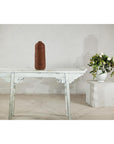 Brown Ceramic Vase with Honeycomb Texture & Green Speckles - image 2
