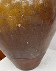 Brown Yellow Storage Water Jar Vessel with Small Handles - FEA Home