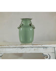 Celadon Glazed Vase with Applied Fruit and Foliate Decoration, Scalloped Rim-13. Asian & Chinese Furniture, Art, Antiques, Vintage Home Décor for sale at FEA Home