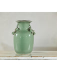 Celadon Glazed Vase with Applied Fruit and Foliate Decoration, Scalloped Rim-6. Asian & Chinese Furniture, Art, Antiques, Vintage Home Décor for sale at FEA Home