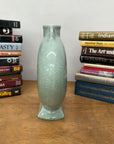 Celedon Green Crackle Glazed Ceramic Vase with Small Handles - FEA Home
