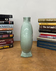 Celedon Green Crackle Glazed Ceramic Vase with Small Handles - FEA Home