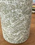 Ceramic Vase with Green & White Splatter Design & White Neck, SKU , image 8