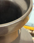 Charcoal Glaze Grey Ceramic Vase with Cylindrical Form - FEA Home