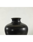 Charcoal Glazed Ceramic Vase with Rounded Belly and Flared Neck-11. Asian & Chinese Furniture, Art, Antiques, Vintage Home Décor for sale at FEA Home