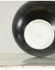Charcoal Glazed Ceramic Vase with Rounded Belly and Flared Neck-13. Asian & Chinese Furniture, Art, Antiques, Vintage Home Décor for sale at FEA Home