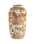 Chinese Porcelain Vase in Japanese Kutani Style with Butterfly and Floral Motifs-12. Asian & Chinese Furniture, Art, Antiques, Vintage Home Décor for sale at FEA Home