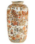 Chinese Porcelain Vase in Japanese Kutani Style with Butterfly and Floral Motifs-1. Asian & Chinese Furniture, Art, Antiques, Vintage Home Décor for sale at FEA Home