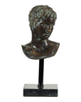Classical Greek Style Bronze Bust of a Man on Marble Base-1. Asian & Chinese Furniture, Art, Antiques, Vintage Home Décor for sale at FEA Home