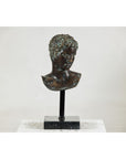 Classical Greek Style Bronze Bust of a Man on Marble Base-5. Asian & Chinese Furniture, Art, Antiques, Vintage Home Décor for sale at FEA Home