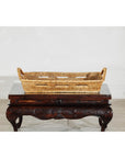 Country Style Hand-Woven Rattan Tray with Arched Side Handles-10. Asian & Chinese Furniture, Art, Antiques, Vintage Home Décor for sale at FEA Home
