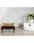 Country Style Hand-Woven Rattan Tray with Arched Side Handles-3. Asian & Chinese Furniture, Art, Antiques, Vintage Home Décor for sale at FEA Home