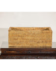 Country Style Long Rectangular Rattan Storage Box with Lid
