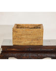 Country Style Long Rectangular Rattan Storage Box with Lid