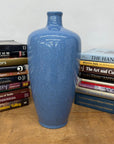 Crackle Blue Glazed Ceramic Vase with Tapered Body, SKU , image 4