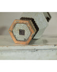 Crackle Celadon Hexagonal Vase with Greek Key and Decorative Motifs-17. Asian & Chinese Furniture, Art, Antiques, Vintage Home Décor for sale at FEA Home
