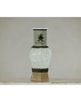 Crackle Celadon Hexagonal Vase with Greek Key and Decorative Motifs-18. Asian & Chinese Furniture, Art, Antiques, Vintage Home Décor for sale at FEA Home