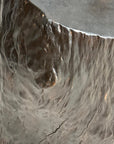 Dark Brown Free-Form Reclaimed Tree Trunk Side Pedestal - FEA Home