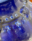 Deep Blue Glazed Ceramic Storage Jar with Small Loop Handles, SKU , image 10