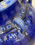 Deep Blue Glazed Ceramic Storage Jar with Small Loop Handles, SKU , image 7