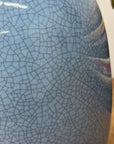 Elegant Blue Ceramic Vase with Intricate Crackle Design, SKU , image 6