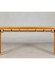 Elm Wood Console Table with Humpback-Form Stretcher and Openwork Details-2. Asian & Chinese Furniture, Art, Antiques, Vintage Home Décor for sale at FEA Home