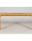 Elm Wood Console Table with Humpback-Form Stretcher and Openwork Details-3. Asian & Chinese Furniture, Art, Antiques, Vintage Home Décor for sale at FEA Home