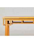 Elm Wood Console Table with Humpback-Form Stretcher and Openwork Details-4. Asian & Chinese Furniture, Art, Antiques, Vintage Home Décor for sale at FEA Home
