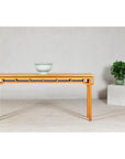 Elm Wood Console Table with Humpback-Form Stretcher and Openwork Details-8. Asian & Chinese Furniture, Art, Antiques, Vintage Home Décor for sale at FEA Home