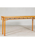 Elm Wood Console Table with Humpback-Form Stretcher and Openwork Details-9. Asian & Chinese Furniture, Art, Antiques, Vintage Home Décor for sale at FEA Home